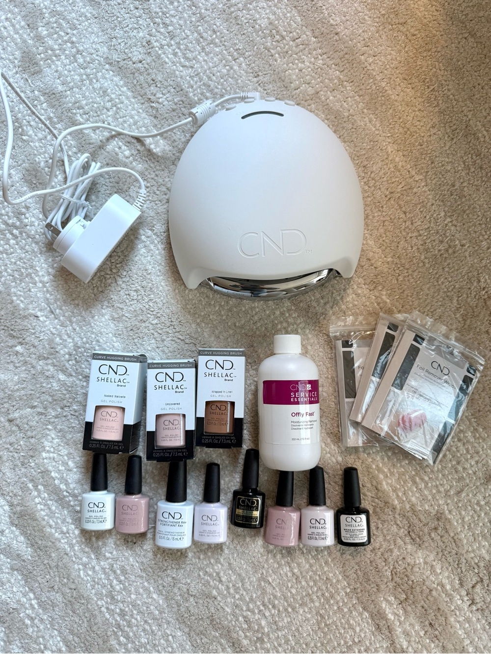 CND gel nail machine & polish bundle
